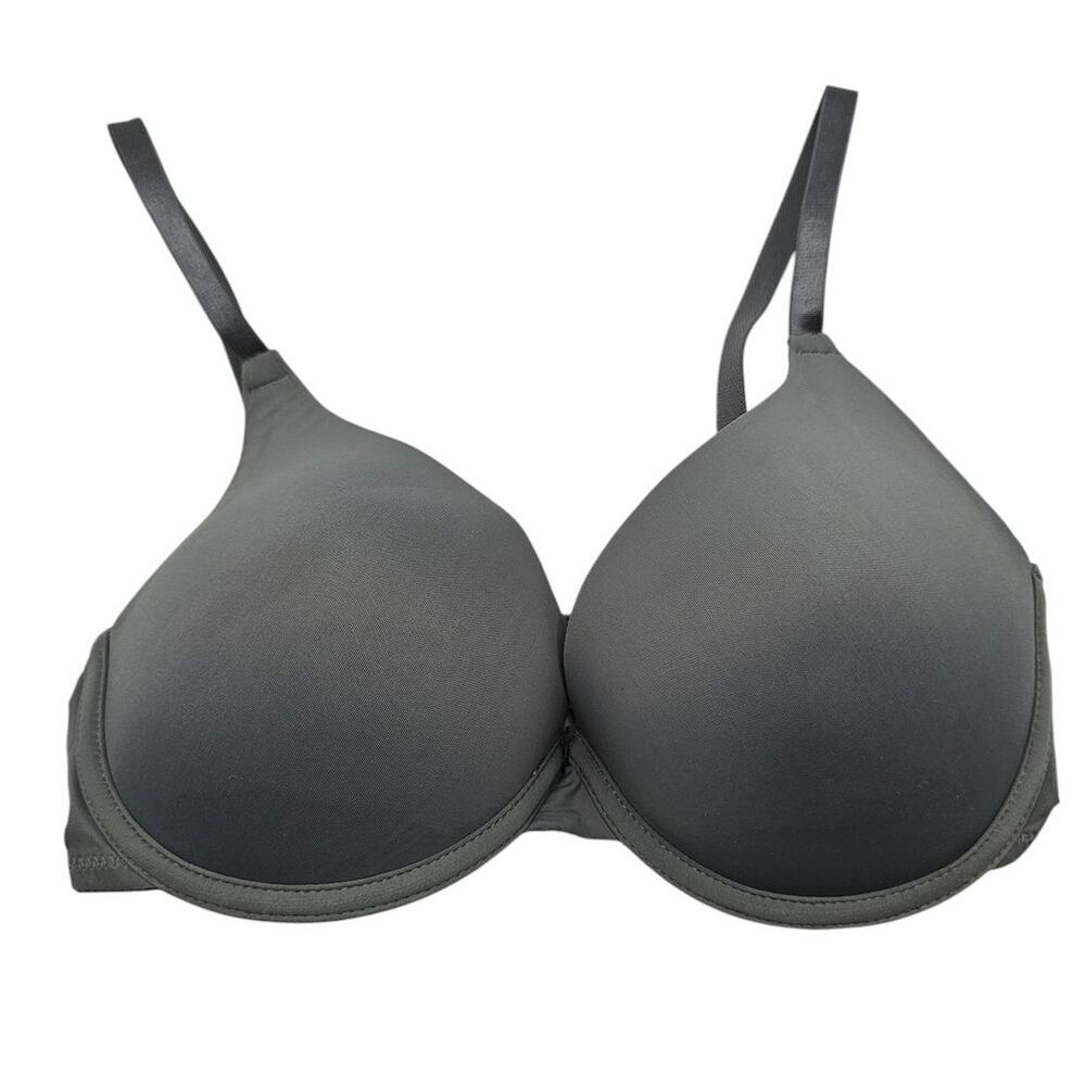 Secret Treasures Womens Sz 34D Classic Gray T Shirt Bra